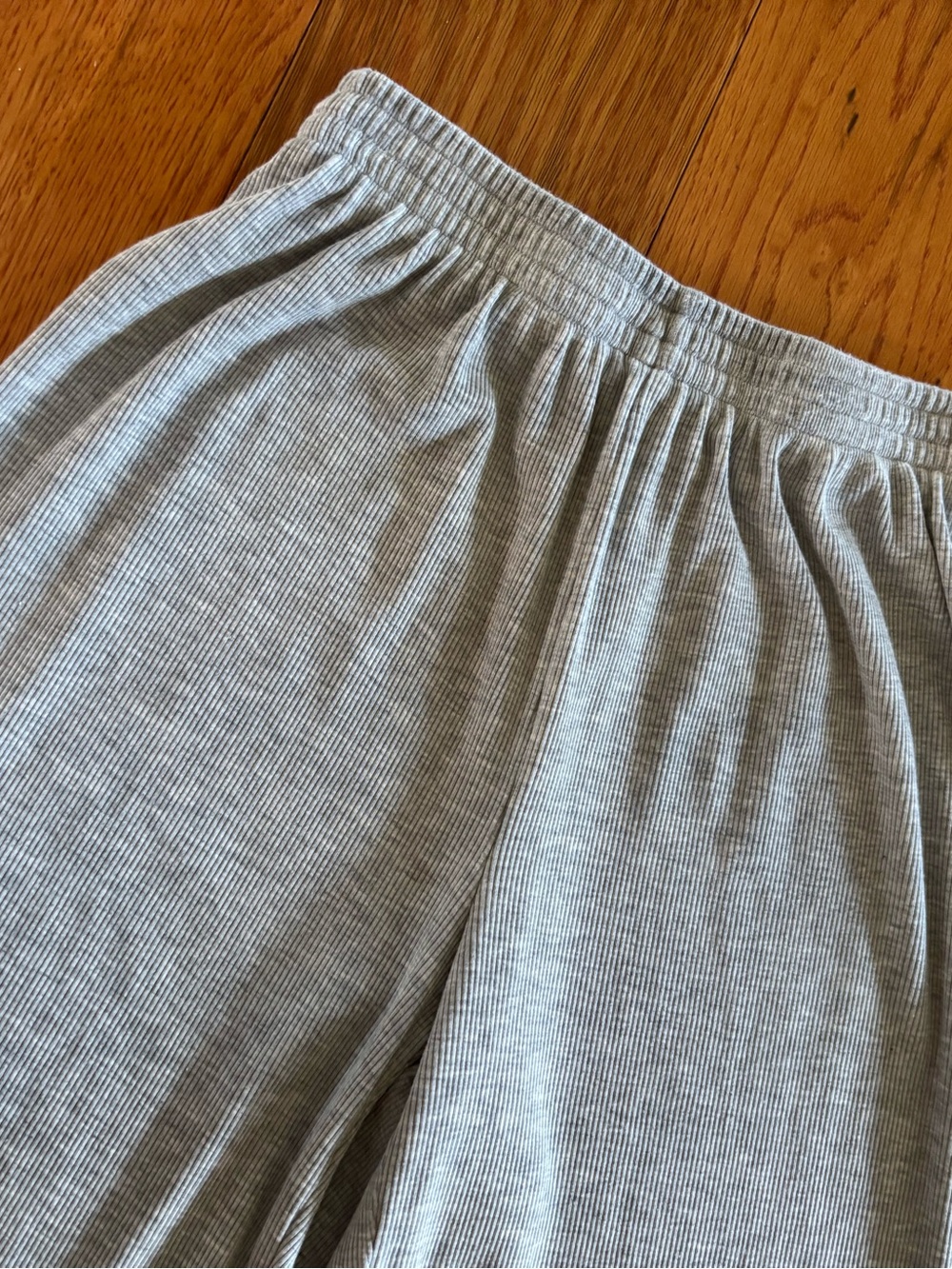 Aritzia Tomorrow Wide Leg Pant in Heather Chrome